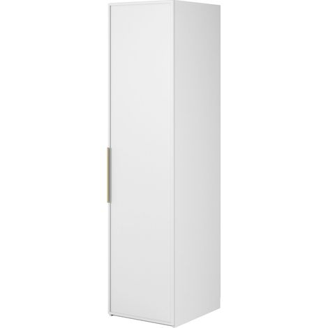 Selsey Frame - Kleiderschrank 1-türig mit Regalen, 50 cm, weiß (1/5)