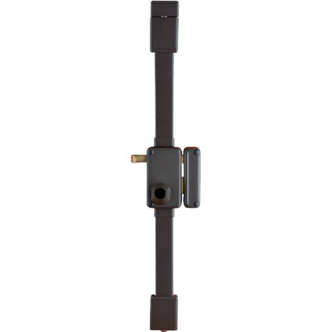 Serratura verticale Beluga THIRARD - Cilindro profilo europeo - 3 punti - 75x130 - A tirare - Destra - marrone - 049410