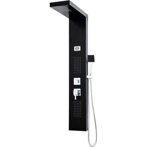 ROUSSEAU Colonne de douche Hydromassante Torquay noir - Affichage LED (1/3)