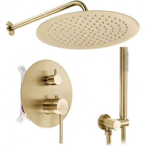CONCEALED SHOWER SET REA JS-7029BG  BRUSH GOLD (1/4)