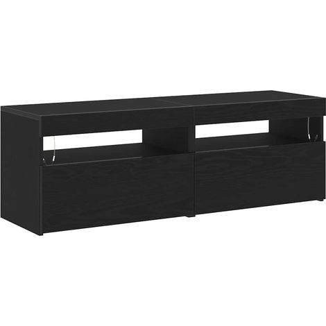 vidaXL Mobile TV 2 pcs Nero 60 x 35 x 40 cm Legno multistrato (1/5)