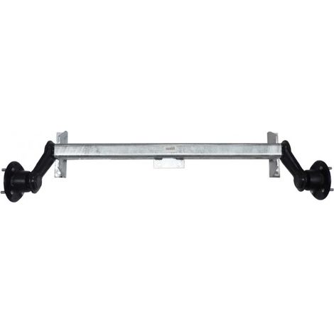 Maxter – Essieu non freiné 450KG – Moyeux 4 trous entraxe 115 mm – Longueur 985 mm – EAB 942 mm pour remorque