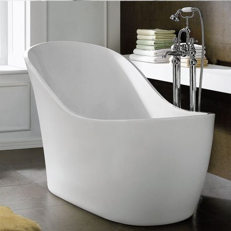 Synergy Mardi Gras 1700mm White Modern Slipper Bath (1/2)