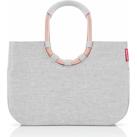 reisenthel loopshopper L - Stabile Tasche mit praktischen Fächern aus recycelten PET-Flaschen - Charmantes und wasserdichtes Design, Couleur:sky rose (1/5)