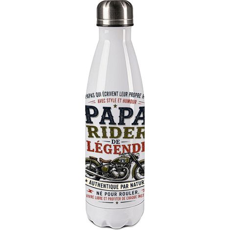 Bouteille Isotherme Papa Rider de Légende 500 ml Motard (1/2)