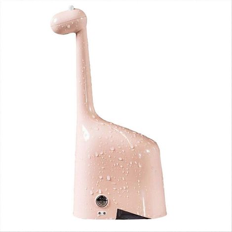 Distributeur de savon automatique grande capacité, distributeur de savon mousse sans contact, distributeur de savon mousse électrique rose (1/5)