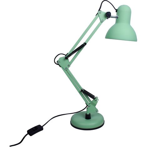 Sobremesa ANTIGONA articulado 1xE27 L.15xAl.Reg.cm verde mate (1/4)