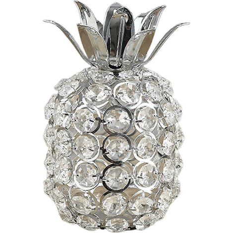 Fruchtstatue, Sammlerstück, künstliche Fruchtfigur, Tischdekoration für Schlafzimmer, Wohnzimmer oder Bar-Pineapple Silver (1/5)