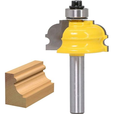 Fraise À Défoncer Avec Tige De 8 Mm Pour Moulures Architecturales Et Travaux Manuels