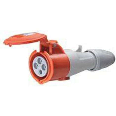 Legrand Enchufe móvil P17 rojo IP44 obra