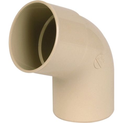 Codo bajante macho-hembra ángulo 67º - RIUVERT Medidas: Ø80mm x 67º