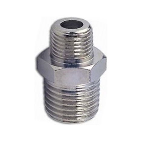 NIPPLO CON FILETTO CILINDRICO 1/8" 1/4" 3/8" 1/2" 3/4" 1/2" x 3/4"