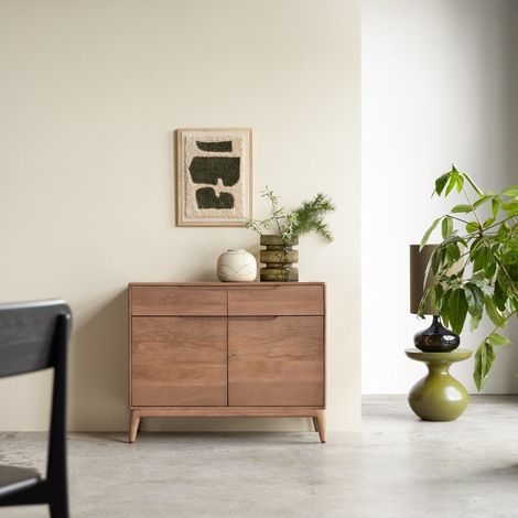 Buffet en bois de manguier massif Gabrielle 100 cm (1/5)