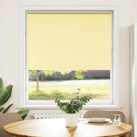Maison Exclusive - Store enrouleur occultant jaune largeur du tissu 110,7 cm