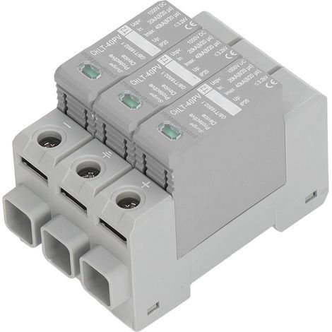 Hochpräziser DC1000V-Überspannungsableiter für 3P-Photovoltaik-Überspannungsschutzgeräte (1/5)
