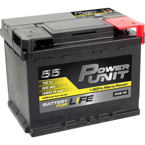 Starterbatterie 12V/55Ah Kaltstart A (EN-Norm): 450