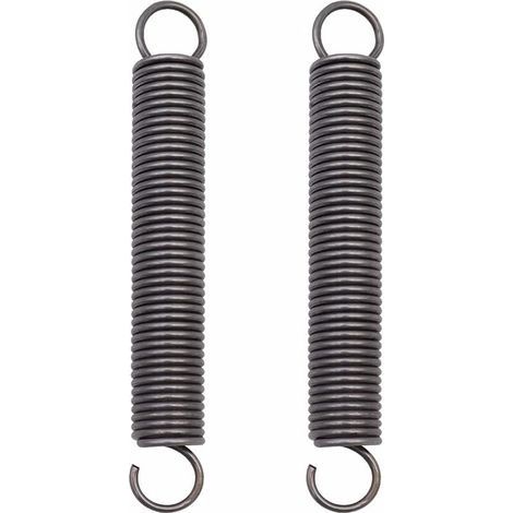 2 Pièces Ressort de Traction Acier Ressort Comprimé étendu Ressorts à Double Crochet - 2x18x150mm (1/4)