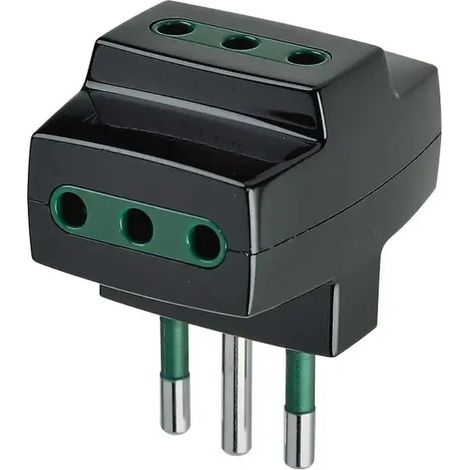 Adattatore multiplo Vimar S17+3P17/11 colore nero