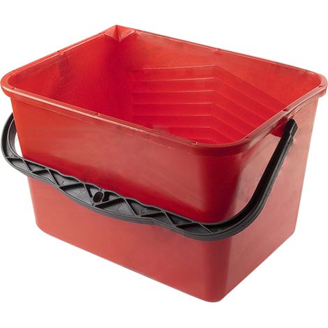 Gava 100815 secchio in plastica 15 lt per pitture cm 35,5x26,5x24 h  professionale antirottura made in italy (1/2)