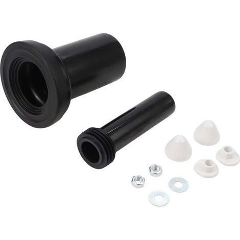 Ensemble de manchettes WC 18cm pour bol suspendu - Pipe d'évacuation et de chasse d'eau - Drainage et raccordement sanitaire (1/5)