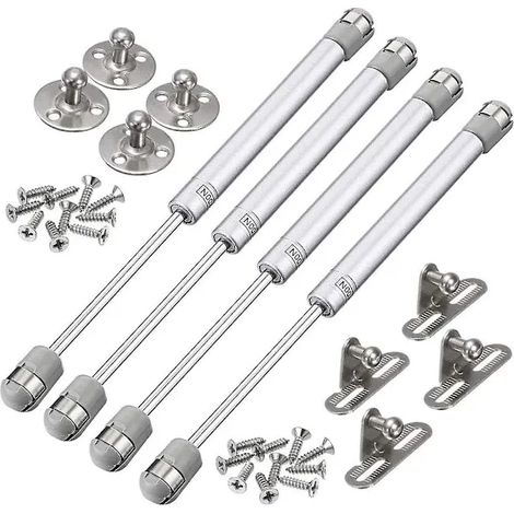 100-N-Gasfedern, Hydraulikscharniere, Gasfedern für Möbel, pneumatische Federn für Küchen, Hydraulikzylinder, kompatibel mit Türen, Schränken und Küchenmöbeln (1/3)
