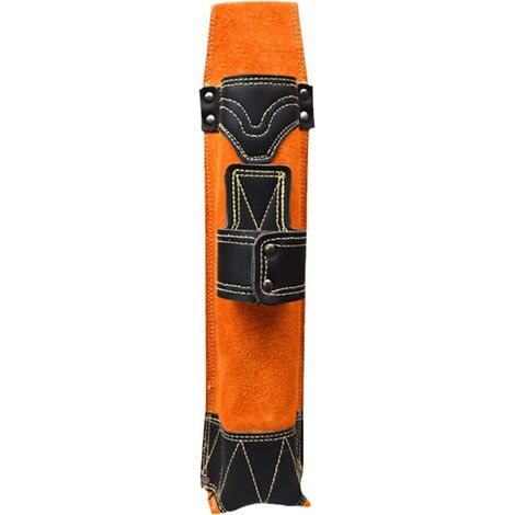 Porte-tiges de soudure en cuir suède de qualité supérieure, étanche, robuste, grande capacité, pochettes à outils pour applications industrielles, sac d'électrode ignifuge (1/5)