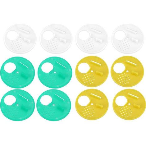 Lot 12 portes ruche – rond – plastique – entrée disque – équipement apiculture (1/5)