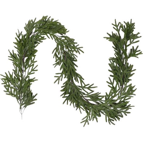 Guirlande Pin Artificielle Ornement De Cheminée, Chemin De Table Et Centre Guirlande Verdure Artificielle Décoration d'Intérieur pour Maison, Mariage, Cheminée, Rassemblement (1/5)