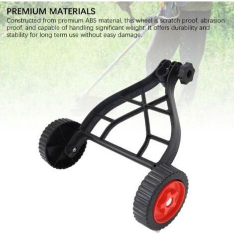 Roue Accessoire pour Tondeuse à Gazon - Diamètre 120 mm - Fixation Universelle 25 à 28 mm - Compatible Débroussailleuse Électrique et Thermique - Lot de 2 (1/5)