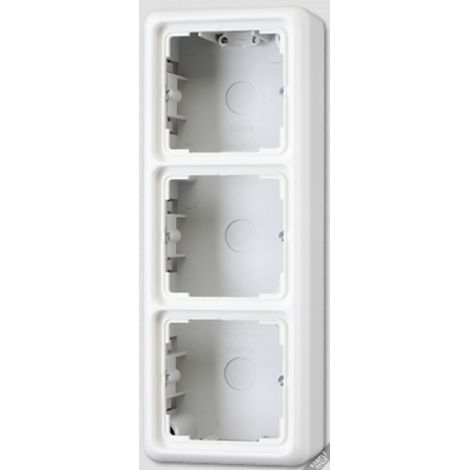 JUNG CD583AW CUSTODIA DA SUPERFICIE CON TELAIO PER 3 USCITE (1/2)