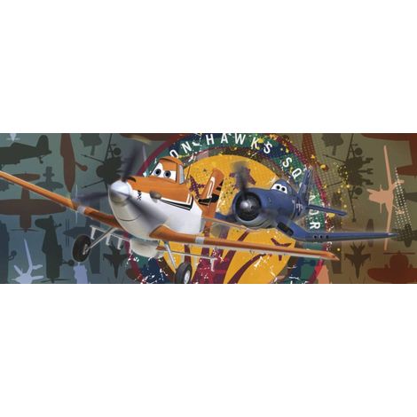 Poster géant Planes Disney vue bureau 202x73cm (1/4)