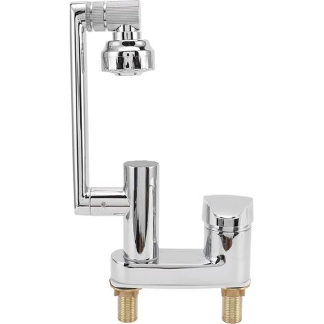 Rubinetto girevole RYSH ad alta resistenza G/2, facile installazione, per WC, con display digitale sicuro, finitura cromata.