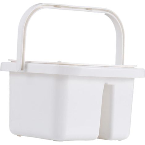 Bac à pinceaux/seau adapté au rangement extérieur des outils de peinture et de nettoyage, blanc, facile à nettoyer (1/5)