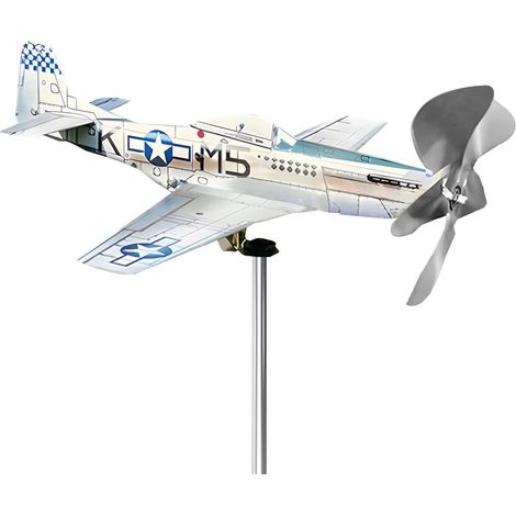 aus Metall Flugzeug Windrad Windmühlen für Hof und Garten