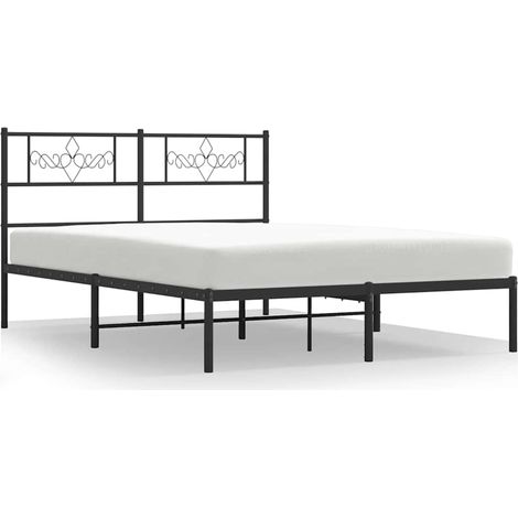 Maison Exclusive - Estructura cama sin colchón con cabecero metal (1/5)