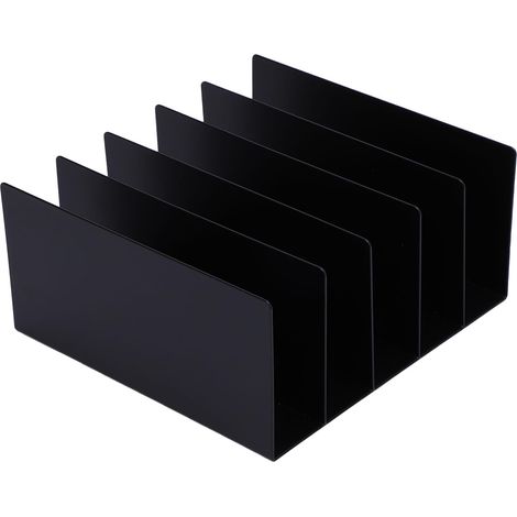 Organisateur de Fichiers de Bureau, Trieur de Fichiers en Fer à 5 Compartiments, Organisateur de Documents Portable pour le Bureau à Domicile (1/5)