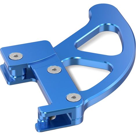 Protector de disco de freno, aluminio duradero, fácil instalación, parte trasera azul. (1/2)