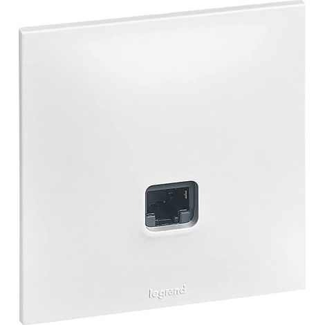 [JAMAIS UTILISÉ] Prise RJ45 CAT 6 complet - Neptune - Blanc - Legrand