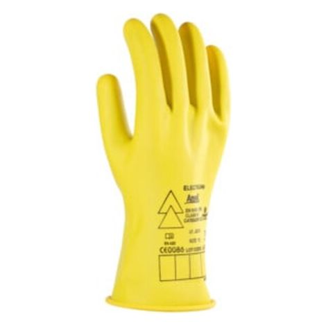 Ansell Elektriker Handschuh-Paar E013Y, 500 V AC, Handschuhgröße: 9