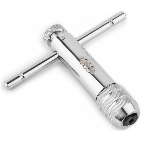 Porte-Taraud à Cliquet et Poignée Réglables M5 – M12 Clé à Fileter Main Machine Vis à Cliquet en T Filetage de Taraudage en T Prise Métrique Outil Taraudeur (1/5)