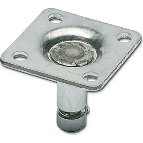 Anschraubplatte Standard für Möbelrolle Duo, Trio und Mini 36,5x36,5 mm verzinkt