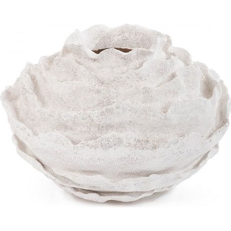 Portavaso decorativo natalizio Bianco in poliresina resistente all'acqua (1/3)