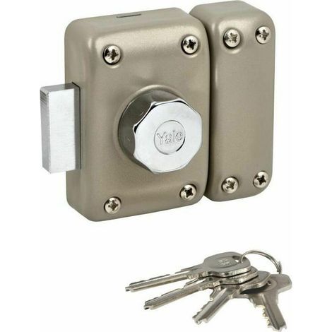 Knopfschloss Yale YV25BT50 beige Zylinder 23 mm