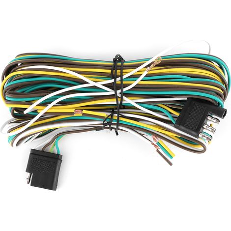 Cable de extensión para remolque de 11 metros (36 pies) con conectores macho y hembra de 4 pines.