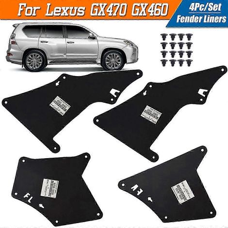 Pour Lexus GX470 GX460 03-20 Bavettes garde-boue, pare-boue, doublures d'ailes, joint de tablier 53735-35150 53736-35150 53886-35020