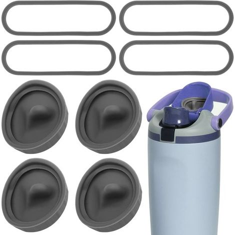 4-teiliger Ersatzverschluss passend für Owala FreeSip Sway Tumbler 30oz und 40oz Wasserflaschen Silikondichtung und ring-Set auslaufsicherer schwarz (1/5)
