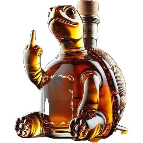Carafe à vin, Design unique de tortue, Décor de bar élégant, A, 350ml (1/2)