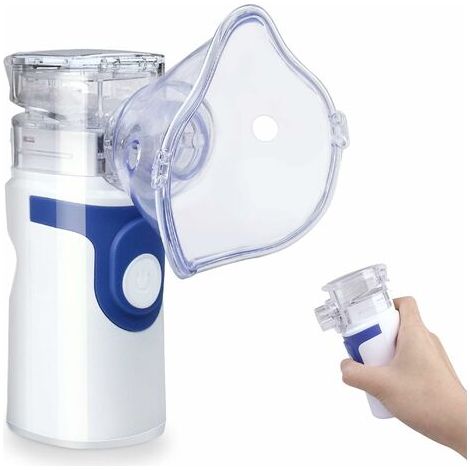 Mini humidificateur à vapeur portable pour adultes et enfants Gris (bleu foncé) (1/5)