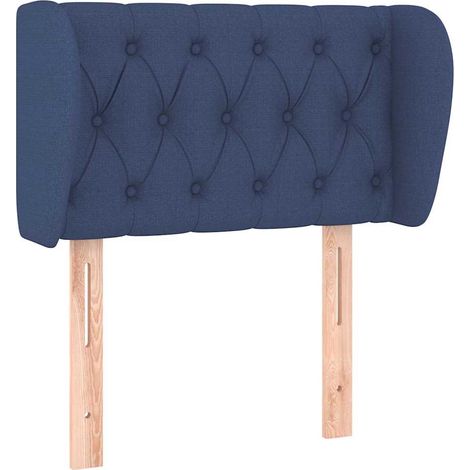Maison Exclusive - Cabecero de tela azul 83x23x78/88 cm (1/5)