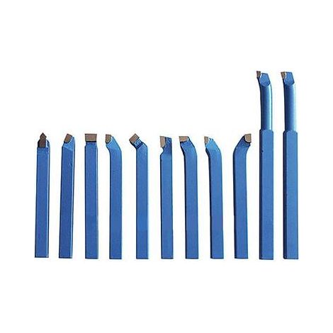 UTENSILI DA TAGLIO LAME ACCIAIO PER TORNIO 6X6 MM 11 PEZZI PZ BRASATI CASSETTA 059